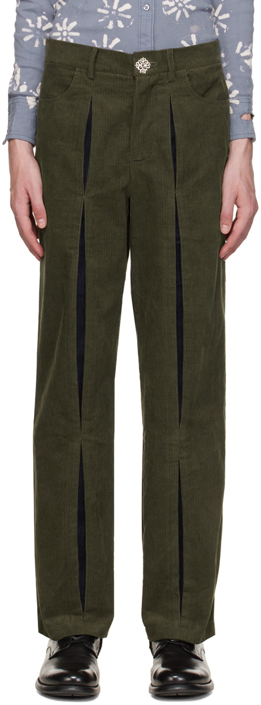 Solitude Studios SSENSE Exclusive Green & Blue Reveal Trousers