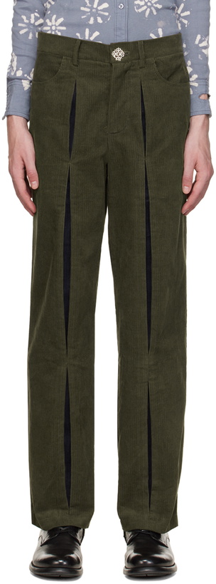 Photo: Solitude Studios SSENSE Exclusive Green & Blue Reveal Trousers