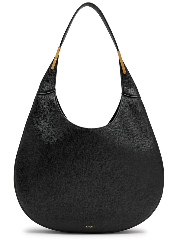 Photo: Savette Florence Leather Hobo bag - Black - One Size