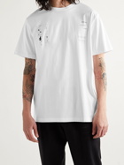 HAYDENSHAPES - Arsham Stampd Eroded Printed Cotton-Jersey T-Shirt - White