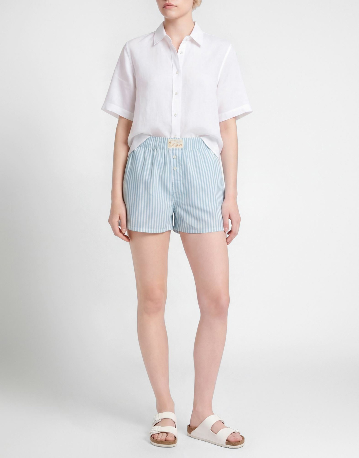 Mc2 Saint Barth Womens Shorts & Bermuda Shorts in Light green