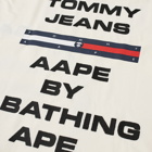 Men's AAPE x Tommy T-Shirt in Ivory