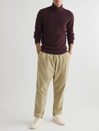 Altea - Wool and Cashmere-Blend Rollneck Sweater - Burgundy