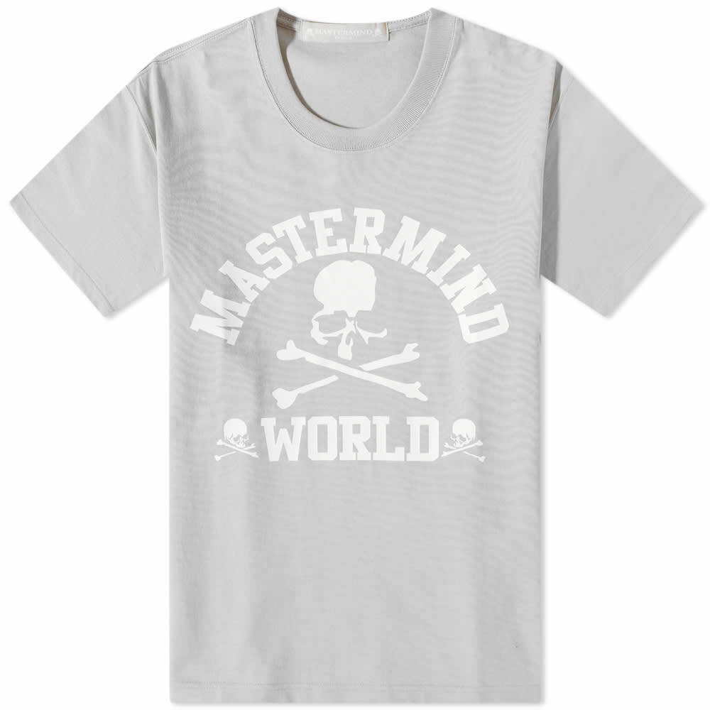 MASTERMIND WORLD Men's College Logo T-Shirt in Grey MASTERMIND WORLD