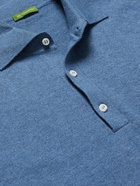 Sid Mashburn - Rally Slim-Fit Cotton and Cashmere-Blend Polo Shirt - Blue