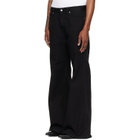 LU'U DAN Black Denim Phat Jeans