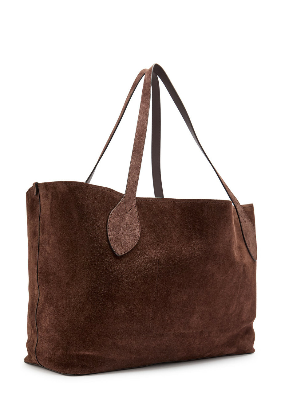 Mulberry Oversized Suede Tote bag - Chocolate - One Size