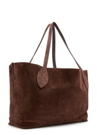 Mulberry Oversized Suede Tote bag - Chocolate - One Size