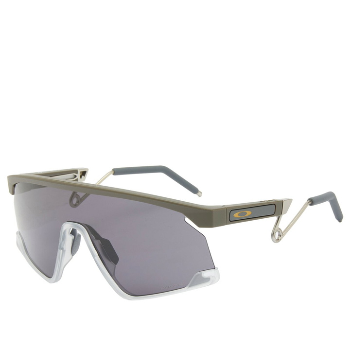 Photo: Oakley Latitude BXTR Metal Sunglasses in Matte Moss/Prizm Grey 
