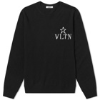 Valentino VLTN Star Logo Intarsia Crew Knit