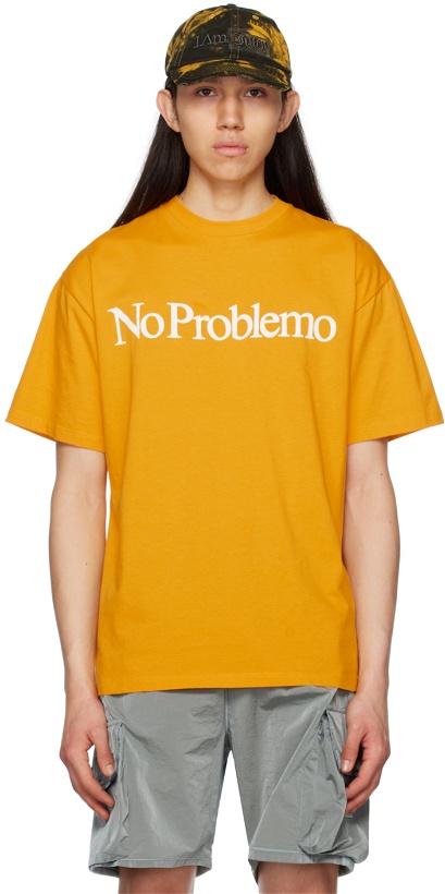 Photo: Aries Yellow 'No Problemo' T-Shirt