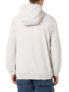 MC2 Saint Barth Man Hooded Lightweight Ice White Fabric Windbreaker Sloop