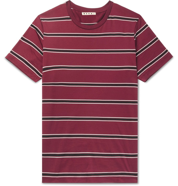 Photo: Marni - Striped Cotton-Jersey T-Shirt - Multi