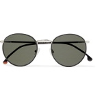 Loro Piana - Weekend Turtle Round-Frame Titanium and Acetate Sunglasses - Silver