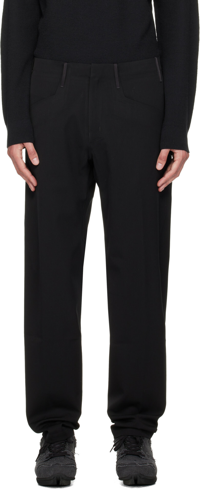 Veilance Black Voronoi Wool Trousers
