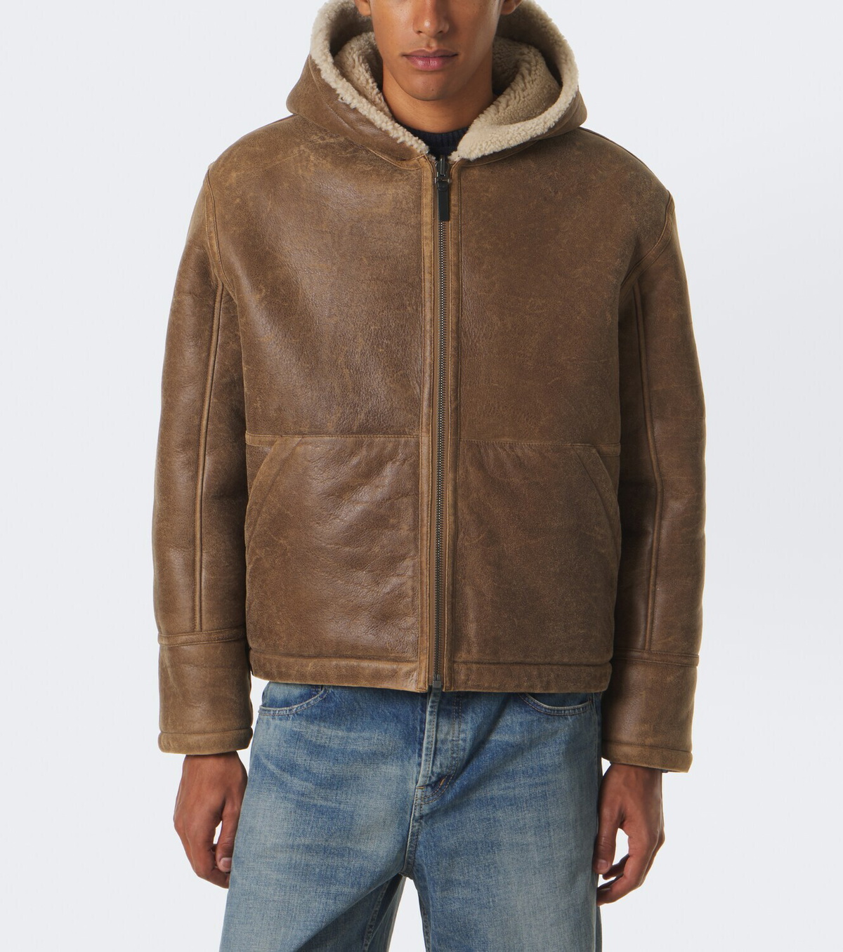 Yves Salomon Reversible shearling and leather jacket
