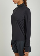 Tala Ultralite Half-zip Stretch-jersey gym top Navy