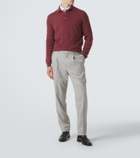 Brunello Cucinelli Pinstripe wool and cashmere tapered pants
