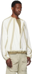 Tondolo White & Taupe Saccharinum Cardigan