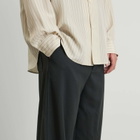 AMI Paris Men's Light Wool Twill Elastic Pants in Anthracite