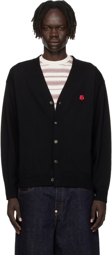 Photo: Kenzo Black Kenzo Paris 'Boke Flower' Embroidered Cardigan