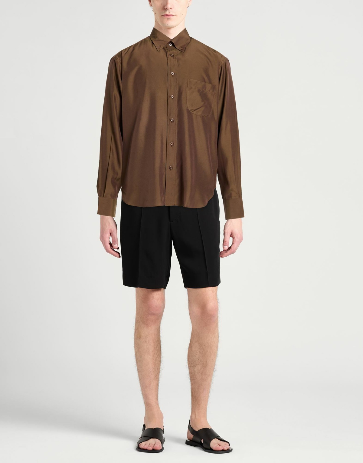 Tom Ford Mens Shirt Chocolate in Brown