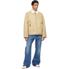 AAPE by A Bathing Ape Beige Main Faux-Suede Jacket