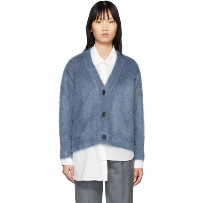 Photo: Ports 1961 Blue Mohair Fully Fashioned Cardigan