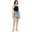 Ksubi Blue Rap Denim Skirt