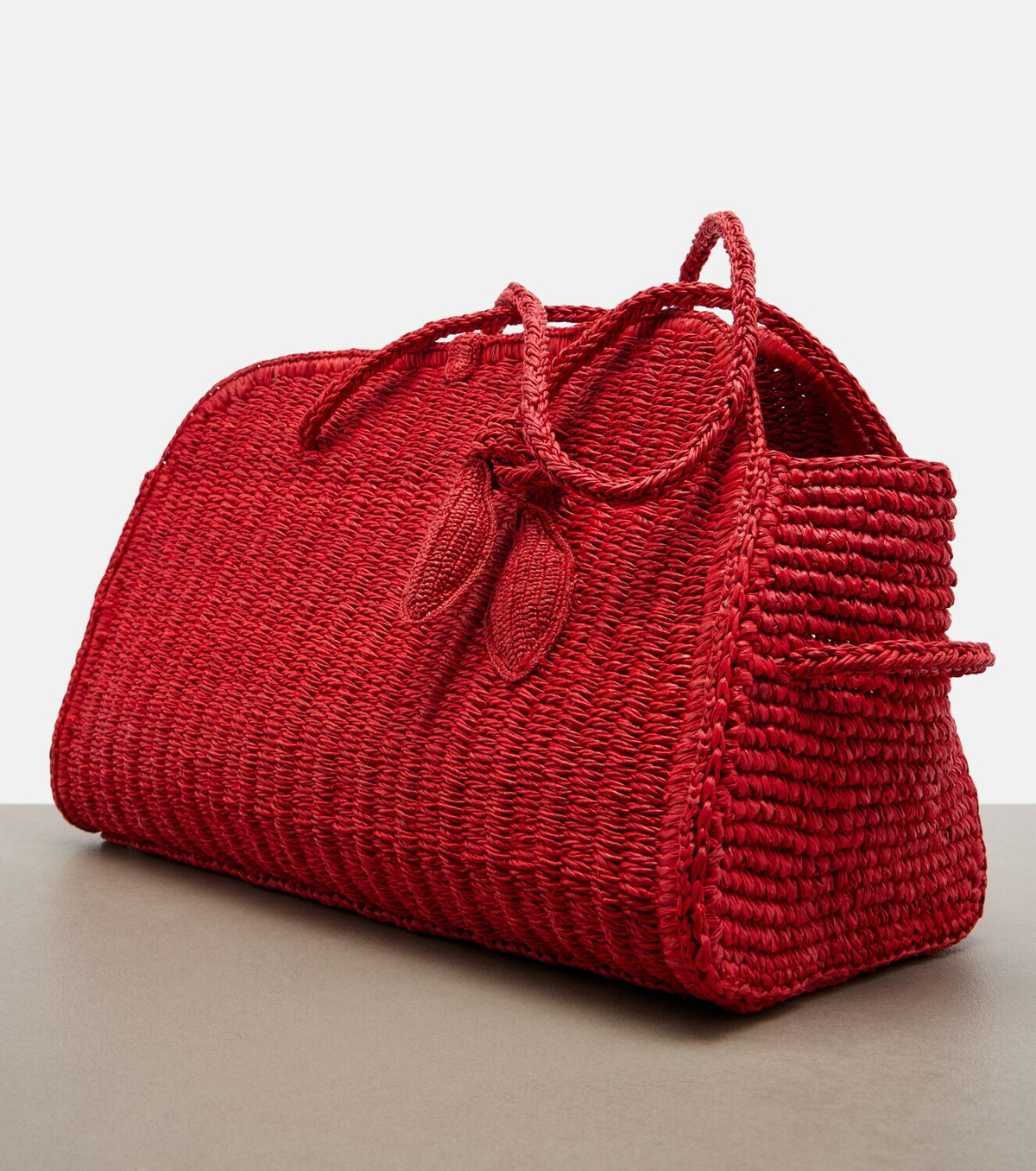 Jacquemus Turismo Small raffia tote bag