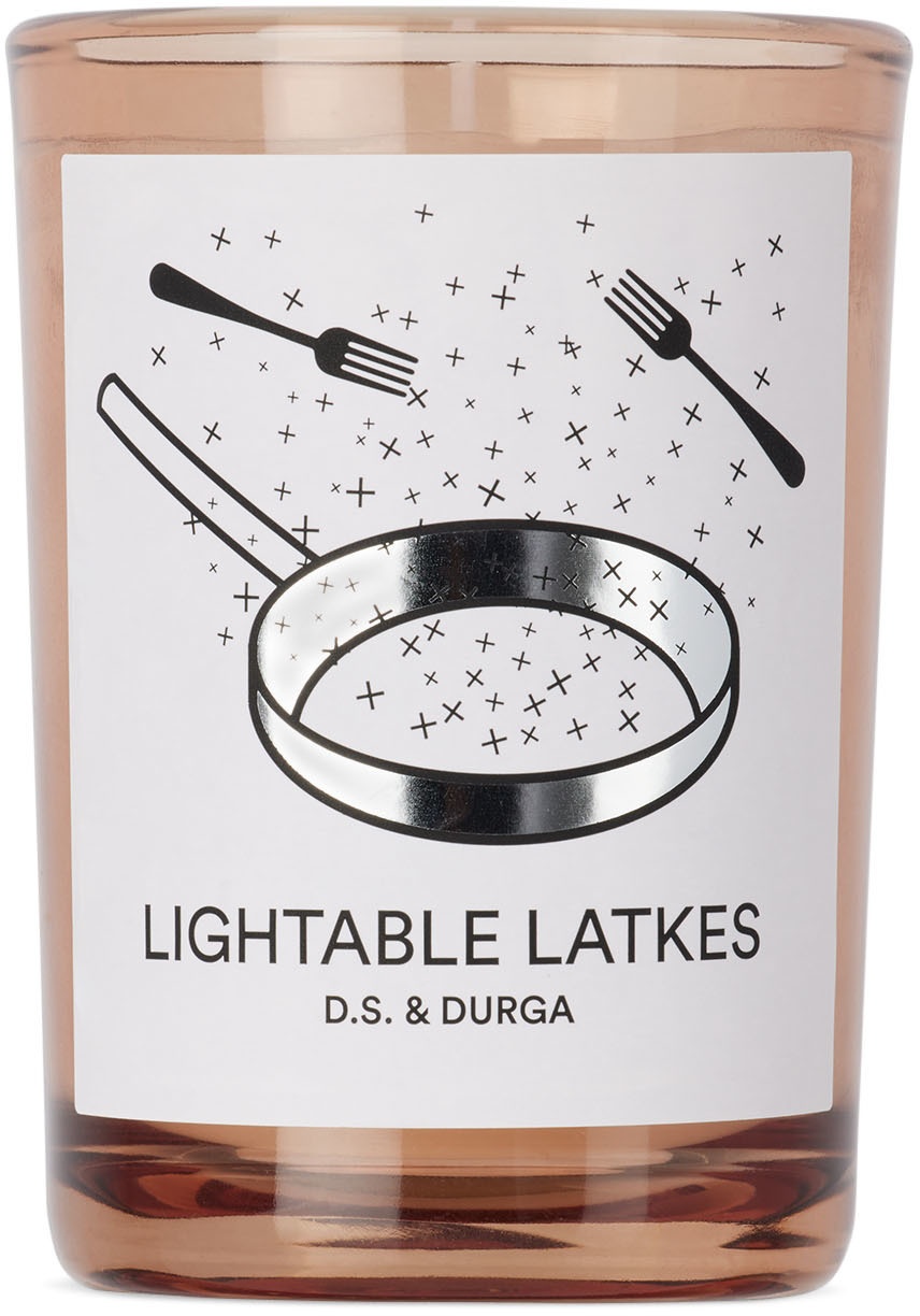 D.S. & DURGA Lightable Latkes Candle, 8 oz