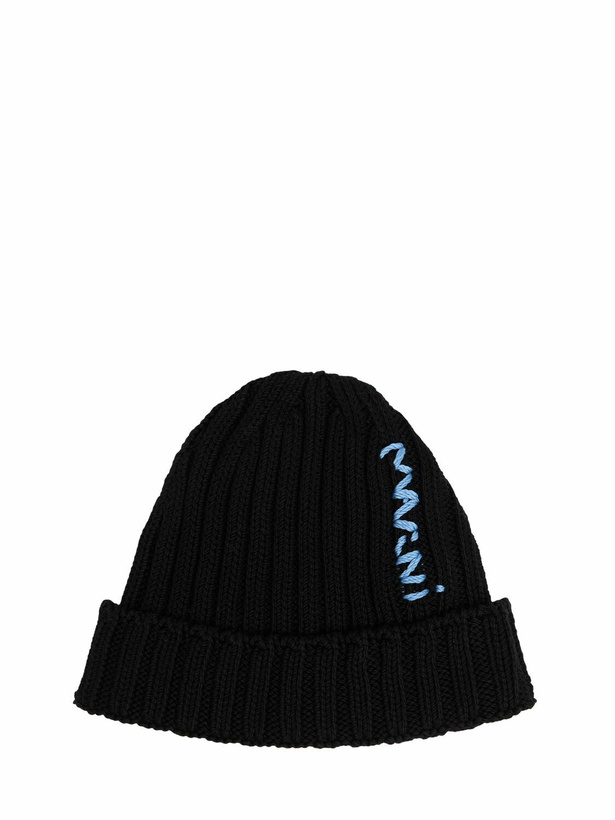 Photo: MARNI Logo Cotton Knit Hat