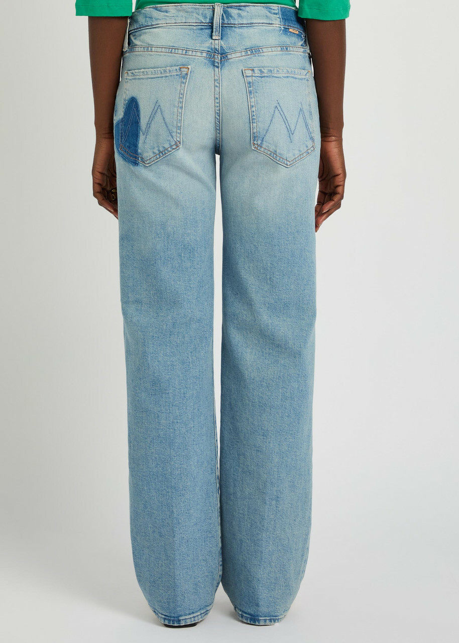 Mother The Mid Rise Rambler Stretch-denim Jeans Blue