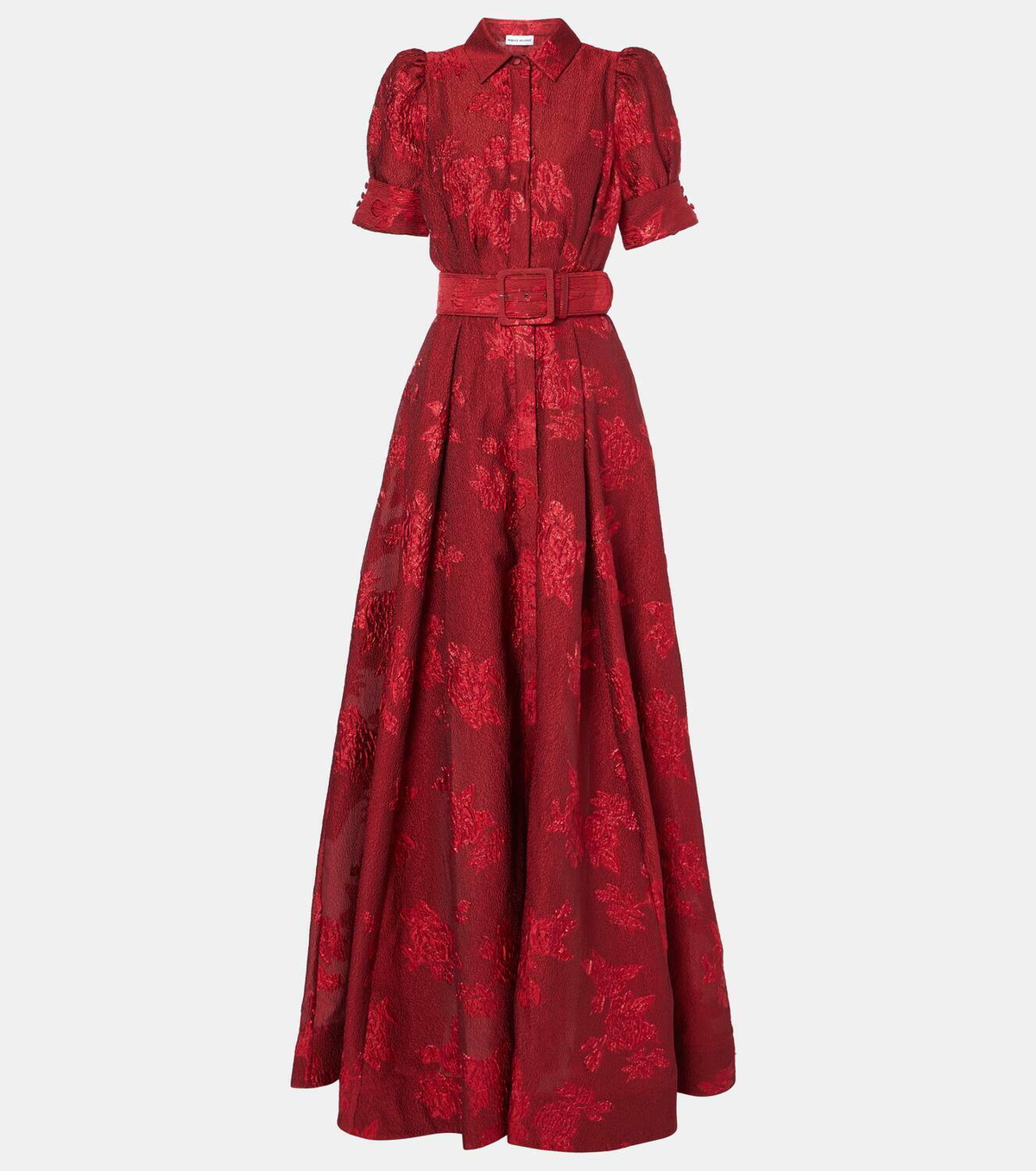 Rebecca Vallance Henrietta belted brocade gown Rebecca Vallance
