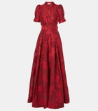 Rebecca Vallance Henrietta belted brocade gown