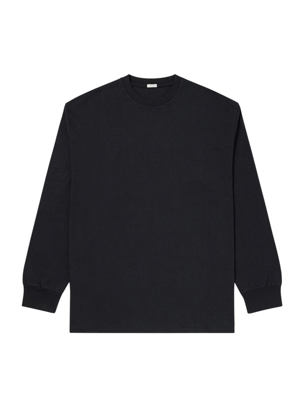 Photo: A.PRESSE - Cotton and Cashmere-Blend T-Shirt - Black