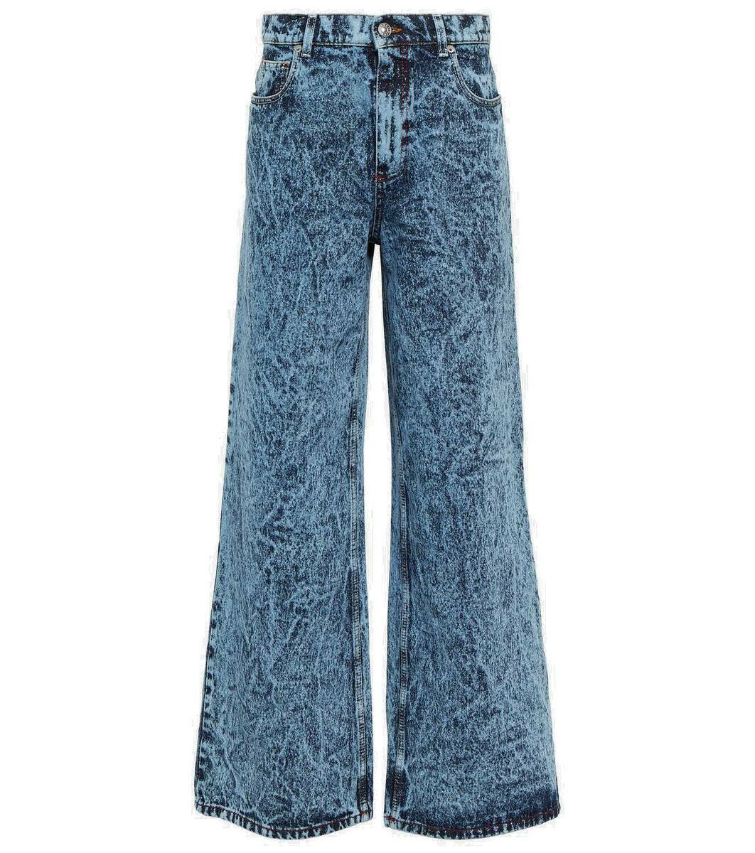 Melanie High Rise Drawstring Wide Leg Jeans