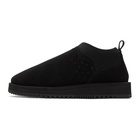 Suicoke Black Sherpa Ron Mid Loafers