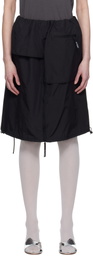 Kijun Black Parka Layered Midi Skirt