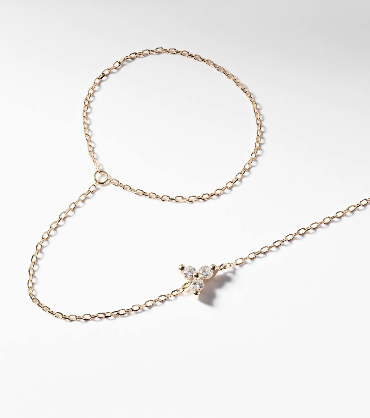 Persée Selene Triangle 18kt gold bracelet with diamonds
