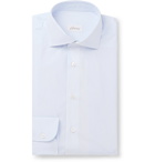 Brioni - Light-Blue Cutaway-Collar Striped Cotton Shirt - Blue