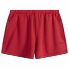 SKIMS Women's Cotton Fleece Classic Short in Washed Red