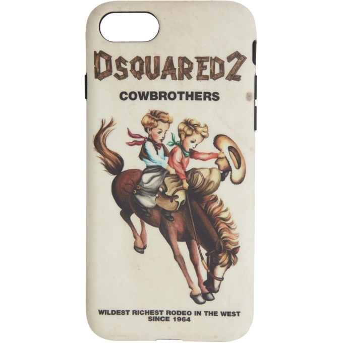 Photo: Dsquared2 Multicolor Cowbrothers iPhone 8 Case