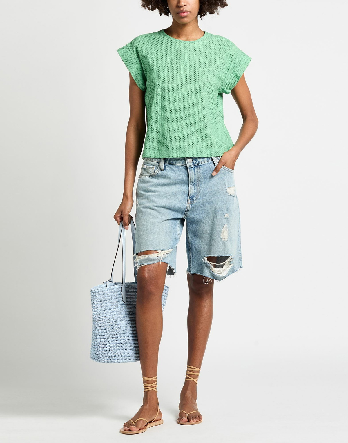 Jijil Womens Top in Green