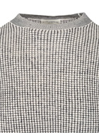 Ballantyne Short-sleeved Rice Stitch Sweater