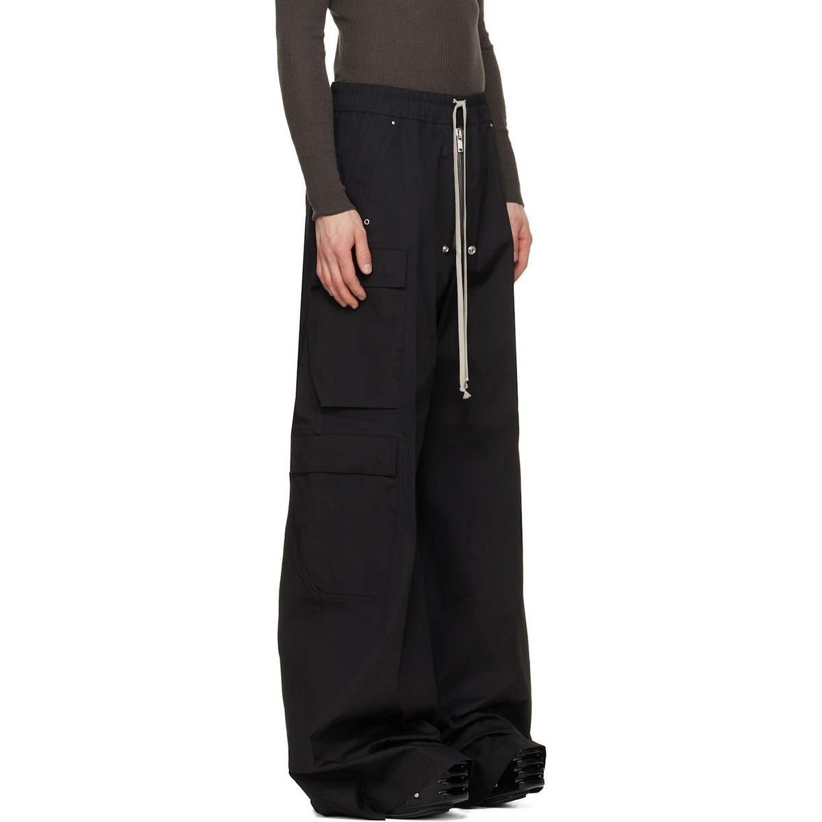 Rick Owens Black Tower Cargobelas Cargo Pants
