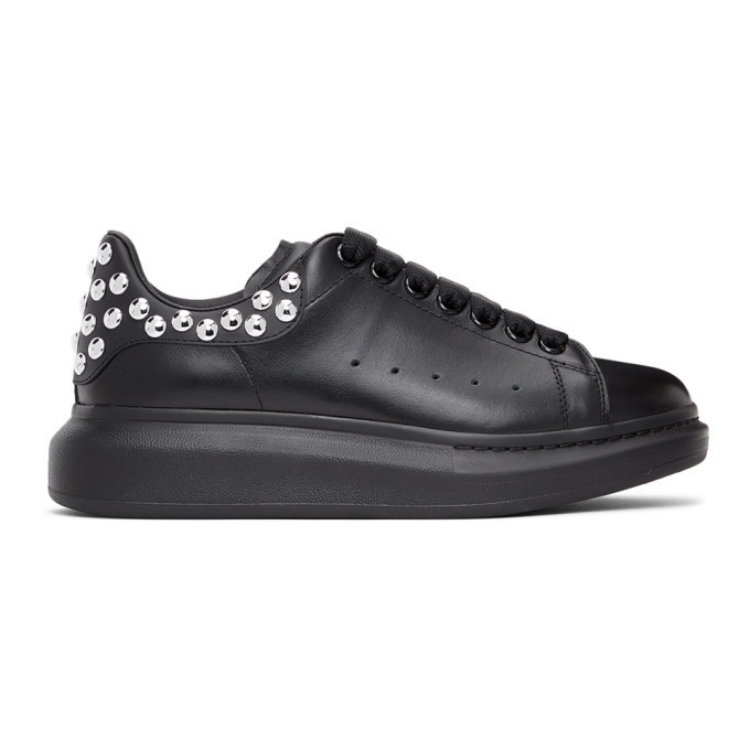 Photo: Alexander McQueen Black and Silver Oversized Sneakers