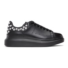 Alexander McQueen Black and Silver Oversized Sneakers