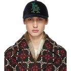 Gucci Blue LA Angels Edition Velvet Patch Cap