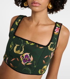 Agua by Agua Bendita Amanda Marina embroidered crop top